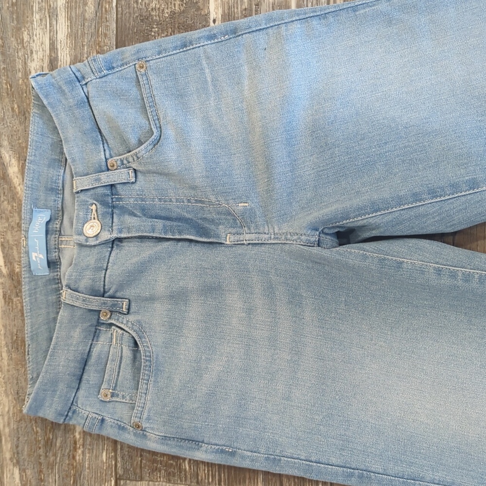 7FAMK DOJO Contour Waistband trouser jeans flares Style #7U474008 sz 24x31.5L - Picture 10 of 16